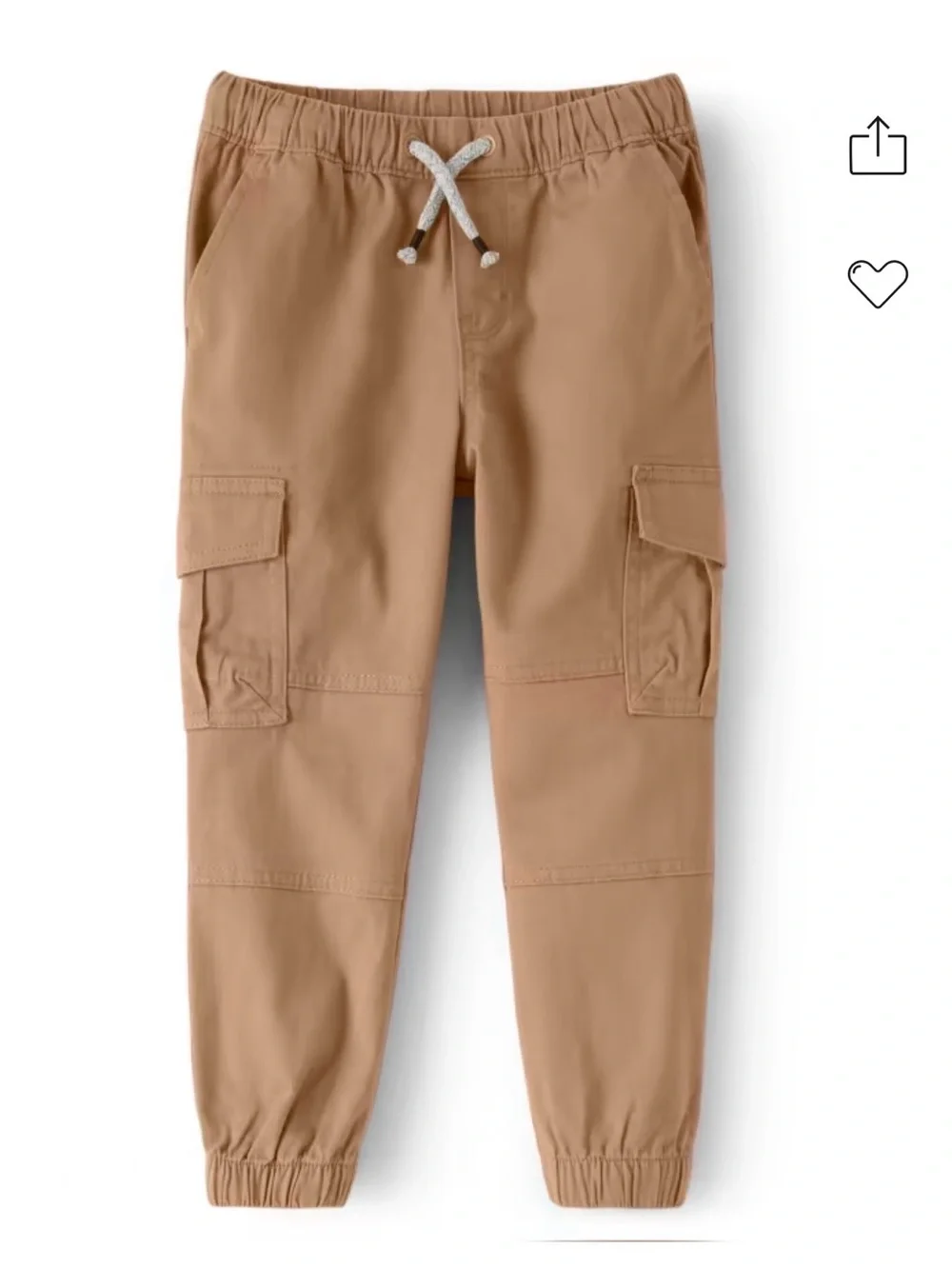 Gymboree Tan Cargo Joggers with Drawstring